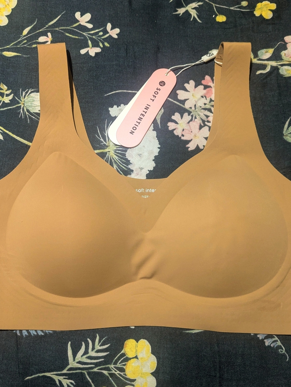 Womens Seamless Jelly Bra - Tan